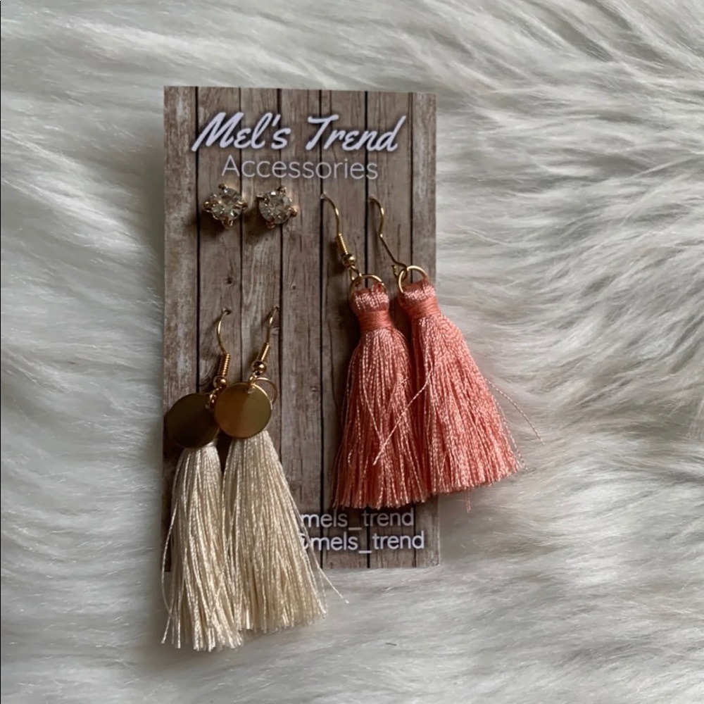 Set of 3 earrings